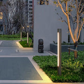 Outdoor Pillar Light Fixtures Solar Powered Ground Mounted